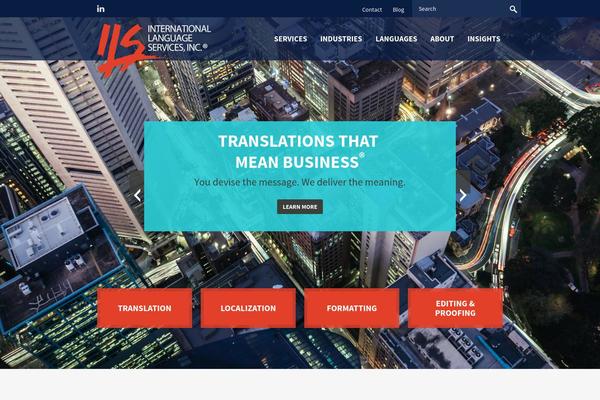 Translation theme site design template sample