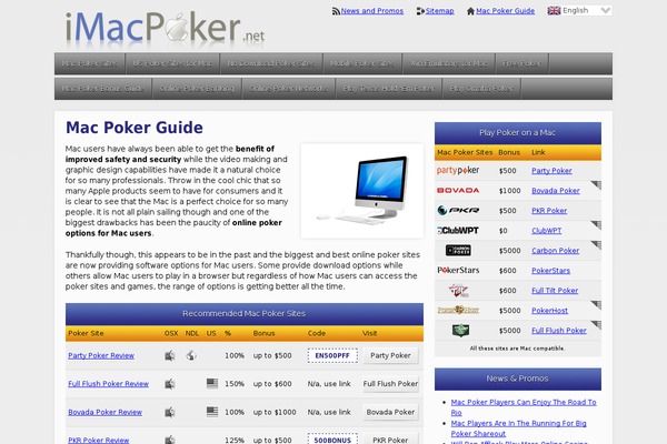 imacpoker.net site used Mac-poker