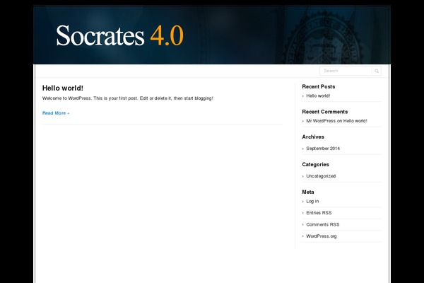 Socrates 4.0 theme site design template sample