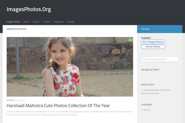 Hueman theme site design template sample