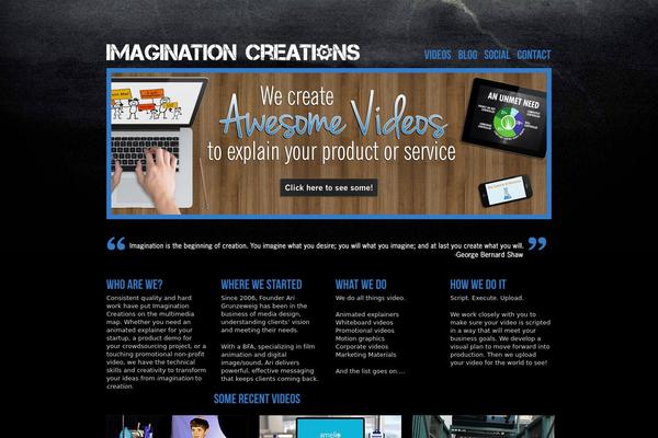 imaginationcreations.com site used Eekon_wp