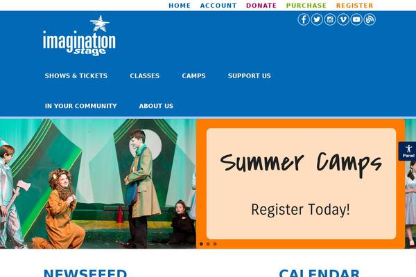 imaginationstage.org site used Blueion