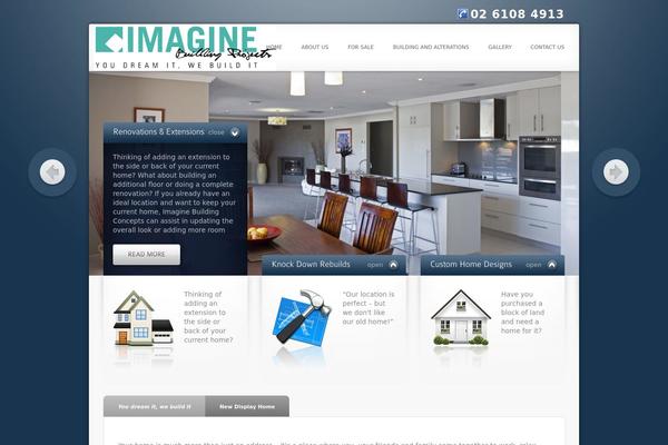 Imagine theme site design template sample