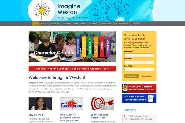 Imagine theme site design template sample