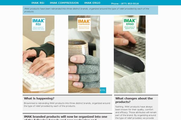 imakproducts.com site used Storefront-imak