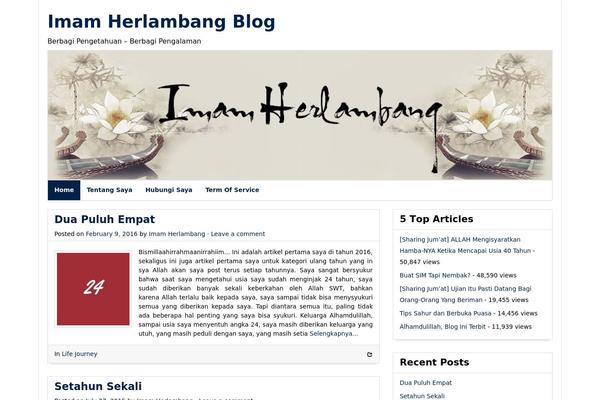 Hana theme site design template sample