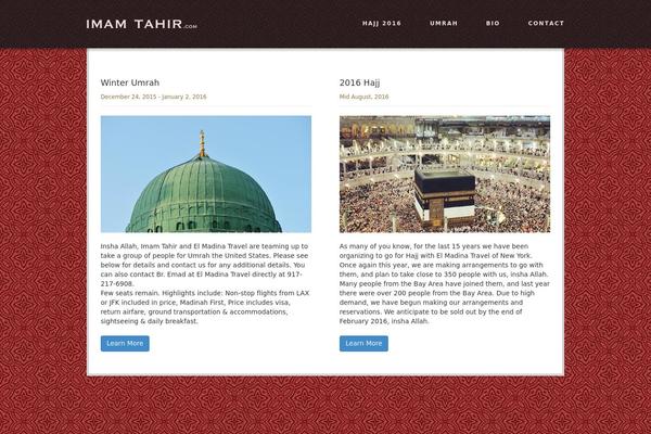 imamtahir.com site used Salam