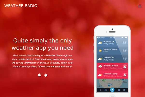 imapweatherradio.com site used Paralx