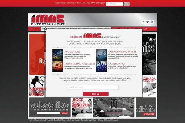 imarentertainment.com site used Matrix-light