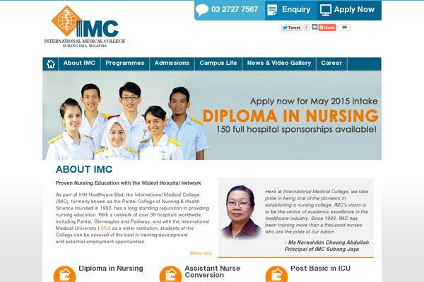 imc.edu.my site used Imc_theme