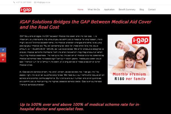 Site using Simple Social Icons plugin