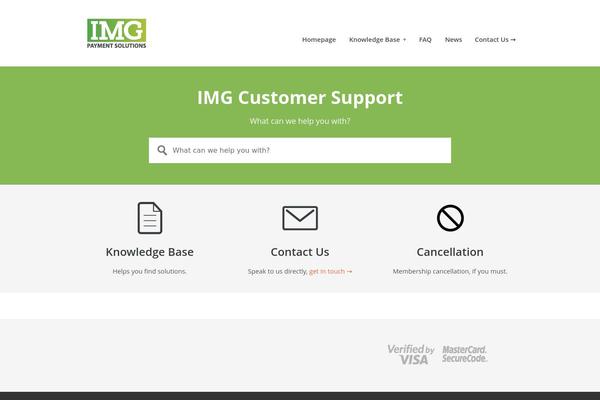 imgcustomersupport.com site used Support Desk