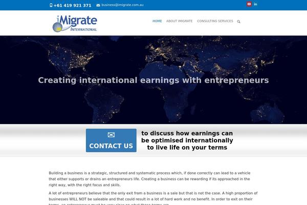imigrate.com.au site used Imigrate2