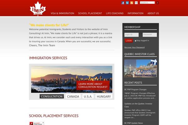 imin.ca site used Business-consultr