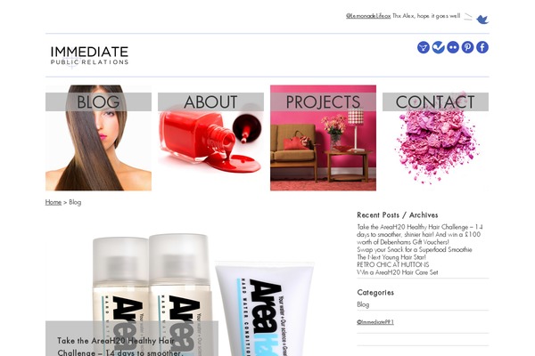 Twenty Ten theme site design template sample