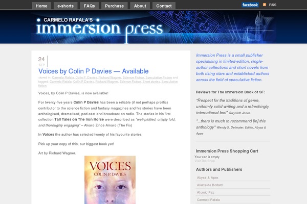 immersionpress.com site used Emersion