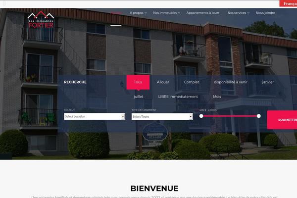 immeublesfortier.com site used Portail