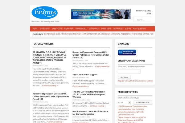 immitips.com site used Newspress