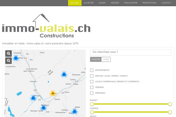 immo-valais.ch site used Publimmo