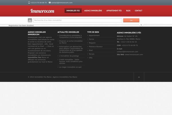 immorocom.com site used Immo