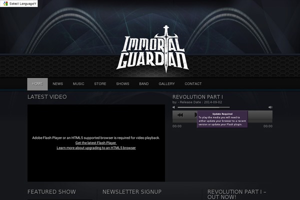 immortalguardian.net site used Soundrock