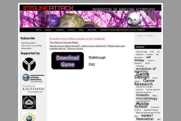 immuneattack.org site used Ad-clerum-2