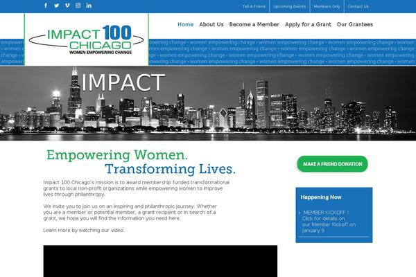 impact100chicago.org site used Impact100chapter