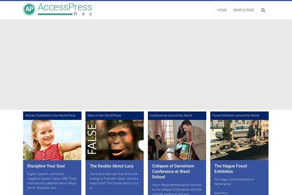 AccessPress Ray theme site design template sample
