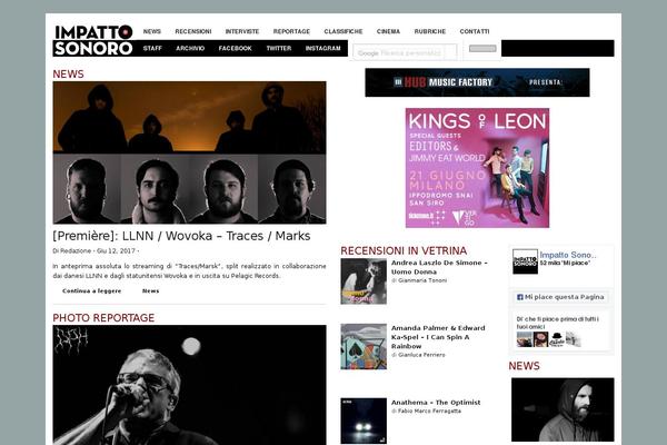 impattosonoro.it site used Impatto-theme