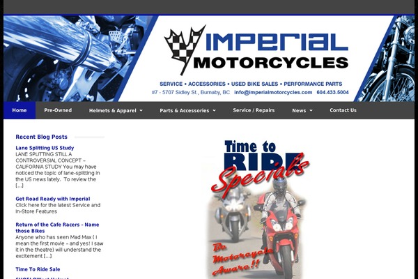 imperialmotorcycles.com site used Clockwork