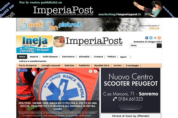 News Vibrant theme site design template sample