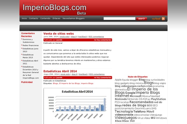 imperioblogs.com site used Fourwptpv2_es_trazos-webcom