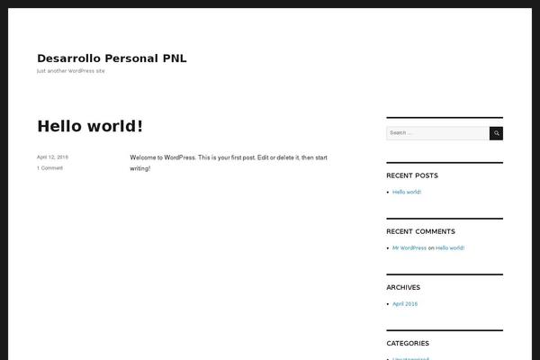 WordPress website example screenshot