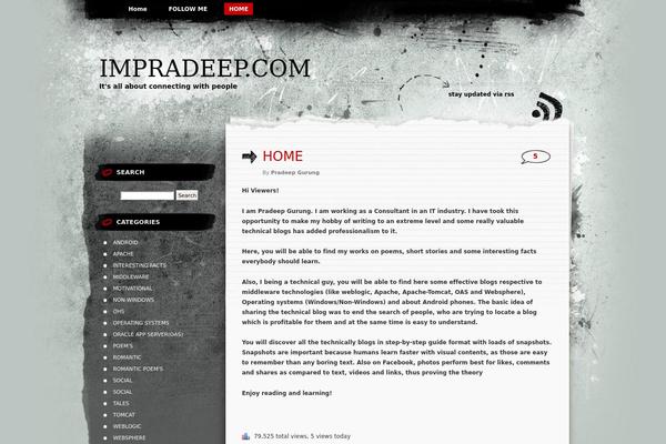 Greyzed theme site design template sample