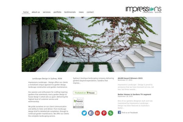 impressionslandscape.com.au site used Impressions