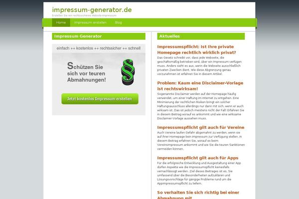 impressum-generator.de site used Impressum-generator
