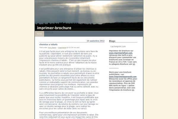 imprimer-brochure.com site used Northern-Web-Coders