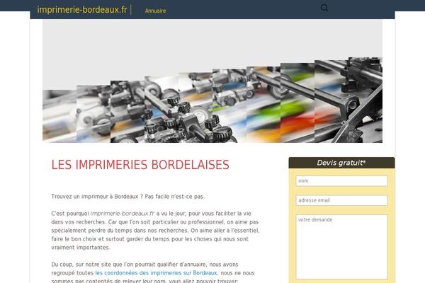 imprimerie-bordeaux.fr site used Imprimerie