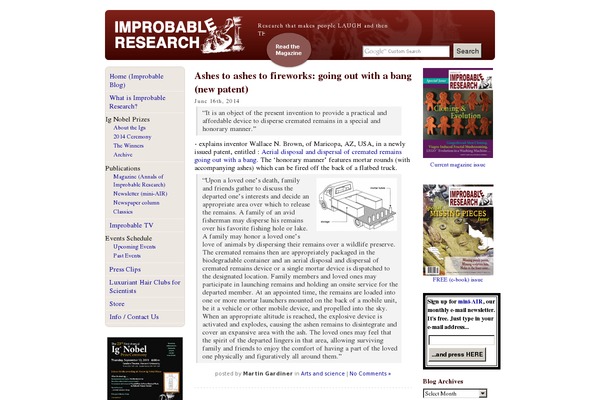 improbable.com site used Nirmala