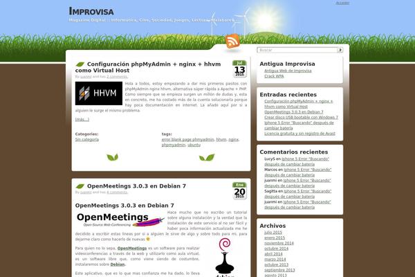 Grassland theme site design template sample