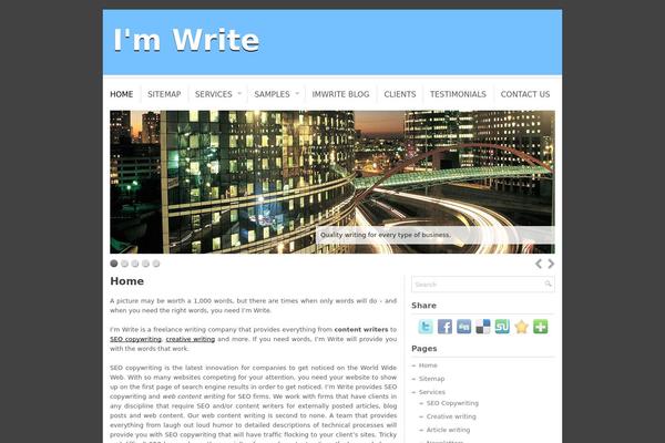imwrite.ca site used Ourbusiness