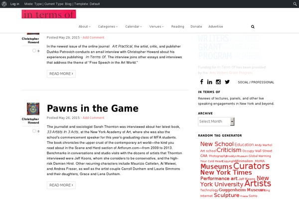 WordPress website example screenshot