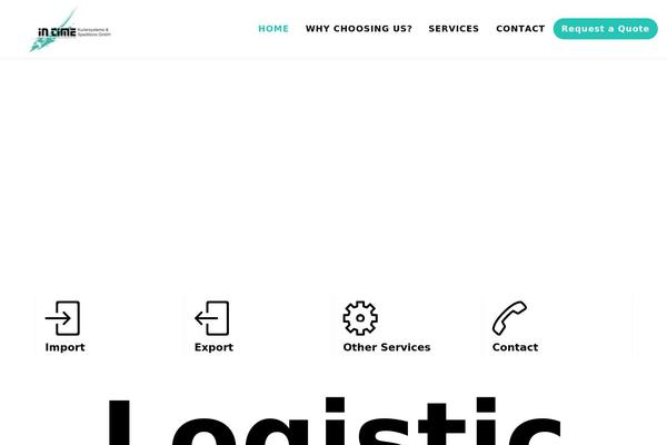 Logistic theme site design template sample