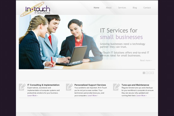 in-touch.ca site used Cleancorp