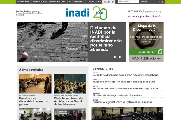 inadi.gov.ar site used Inadi