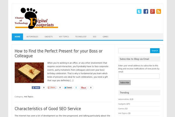 WordPress website example screenshot