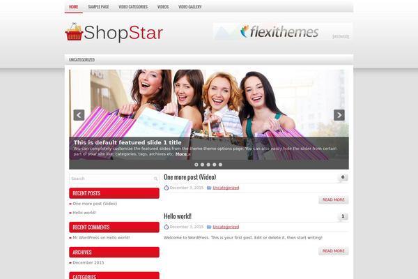 Shopstar! theme site design template sample