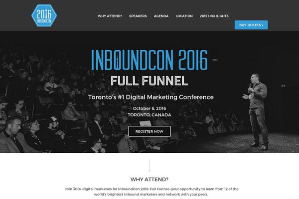 inboundcon.com site used Inboundcon2016