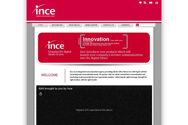 ince.co.za site used Ince