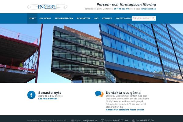 incert.se site used Incert